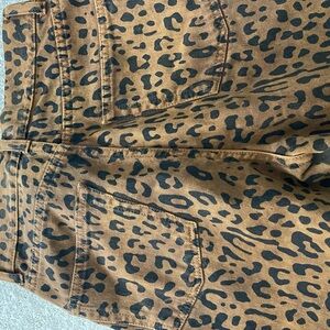 SAINT LAURENT CHEETAH DENIM PANTS (sz 34)